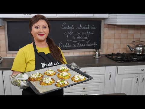 , title : 'Cartofi zdrobiți la cuptor - cu brânză și verdețuri | Laura Laurențiu'