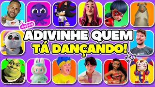 ADIVINHE QUEM TÁ DANÇANDO! 🎶 DIGA A PALAVRA NA BATIDA!⚠️Neymar, Bolofofo, Labubu, Jinu, Emily Vick