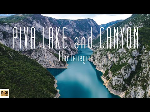 🇲🇪  4K drone video of Piva Lake and Canyon, Montenegro.