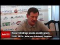 Wideo: Gromy trenera na zawodnik�w Chrobrego