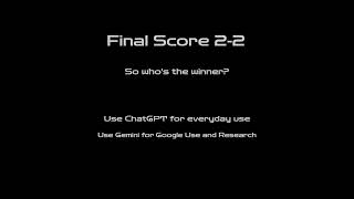 ChatGPT vs Gemini 🤯 Which AI Wins?