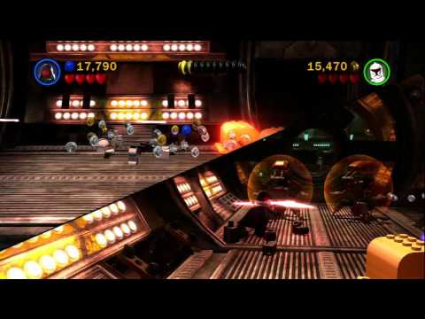 Lego Star Wars III Clone Wars Walkthrough ASAJJ VENTRESS CH-3 Blue Shadow Virus Part 1 Commentary