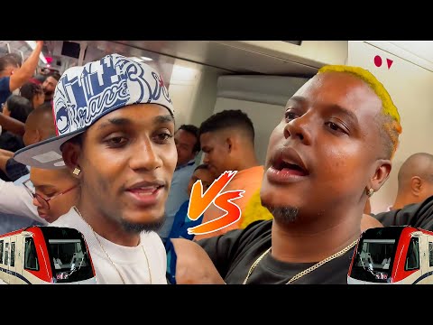 THEY KICK US OUT OF THE SUBWAY 🚂 La Rabia 24 vs Melvin La Cura and Chuy - Freestyle On The Subway