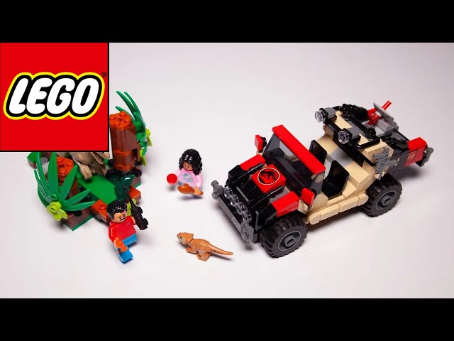 Vídeo relacionado con LEGO Jurassic World Huida en Todoterreno y Raptor al Acecho - 2 Figuras de Dinosaurios, Coche de Juguete y 2 Minifiguras - Regalo para Niños de 6+ Años y Fans de la Película 76972