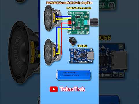 How to Connect PAM8403 Bluetooth Audio Amplifier Kit 🔊 #shorts