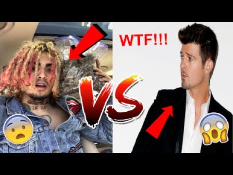 **NEW** LIL PUMP FIGHTS ROBIN THICKE OMG! THIS IS INSANE WTF!! *GORE WARNING* (MUST WATCH)