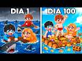Atrapados 100 Días en Mitad del OCÉANO en Roblox...