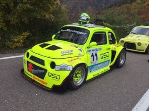 3 Slalom Kaltern Eppan Mendel Rennen 2020 Fiat 500 Hayabusa 4x4 3 slalom caldaro appiano salita