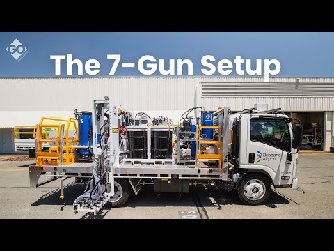 7 Paint Guns & Electromagnets: The Most Advanced Line Marking Truck?