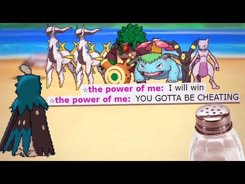 When you sweep a salty noob with 1 Pokémon TWICE...