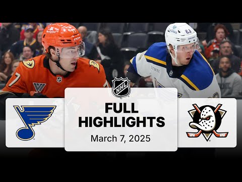 NHL Highlights | Blues vs. Ducks | March 07, 2025