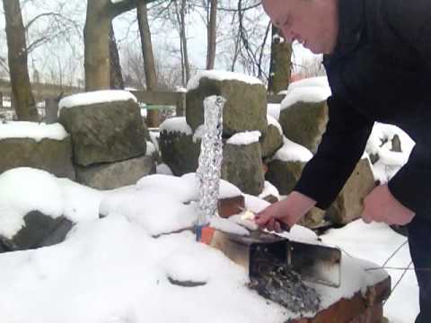 VA1 für Jonas: Feuermachen mit dem Moriarty-Zeltofen