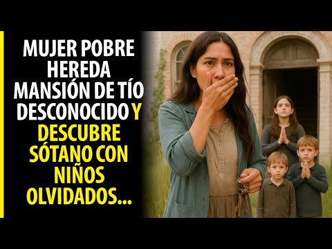 MUJER POBRE HEREDA MANSIÓN DE TÍO DESCONOCIDO Y DESCUBRE SÓTANO CON NIÑOS OLVIDADOS
