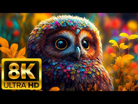 LEGENDARY ANIMALS - 8K (60FPS) ULTRA HD - With Nature Sounds (Colorfully Dynamic)