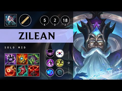 Zilean Mid vs Ryze - KR Master Patch 25.18