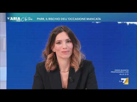 Vittoria Baldino guest on "L'Aria che Tira" La7 January 16, 2026