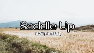Download lagu [LYRIC VIDEO] aespa (에스파) - Saddle Up (WINTER Solo) mp3