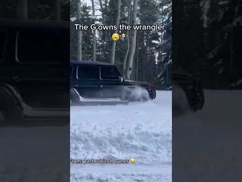Mercedes G63 G-Class in Deep Snow