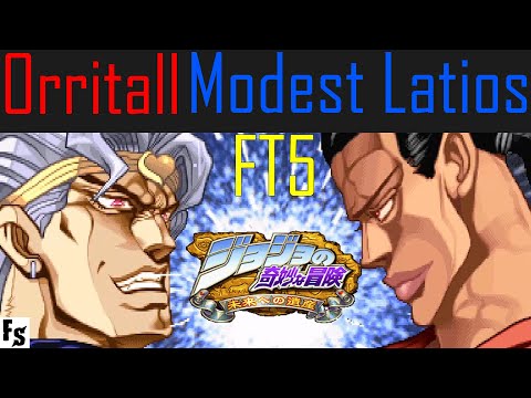 JJBA: Heritage for the Future - Orritall [DIO] vs Modest Latios [Chaka] (Fightcade FT5)