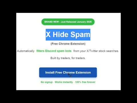 X Hide Spam - Chrome Browser Extension: Hides Discord and other Bot Spam from  X / Twitter Searches.