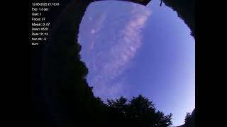 All sky camera capture from Teliucu Superior, Romania 2025-08-12
