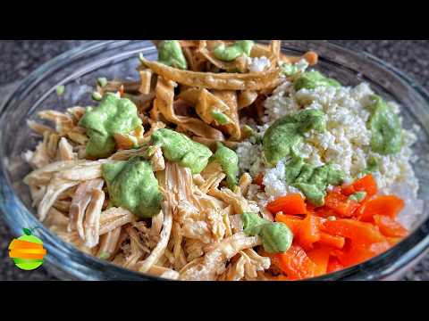 Qué DELICIA de ENSALADA estilo TACOS DORADOS con MAYONESA de CILANTRO | Naranja Verde