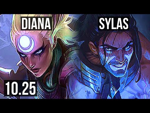 DIANA vs SYLAS (MID) | 3.3M mastery, 10/2/9, 1000+ games, Dominating | EUW Diamond | v10.25