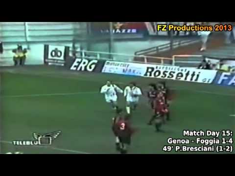 Serie A 1993-1994, day 15 Genoa - Foggia 1-4 (P.Bresciani goal)