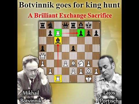 Botvinnik goes for king hunt | Botvinnik vs Portisch 1968