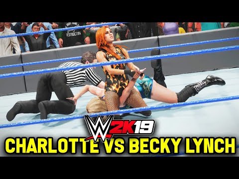 WWE 2K19 - CHARLOTTE vs BECKY LYNCH!! (FULL MATCH GAMEPLAY)
