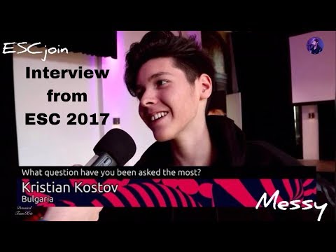 Kristian Kostov - short interview from ESC 2017