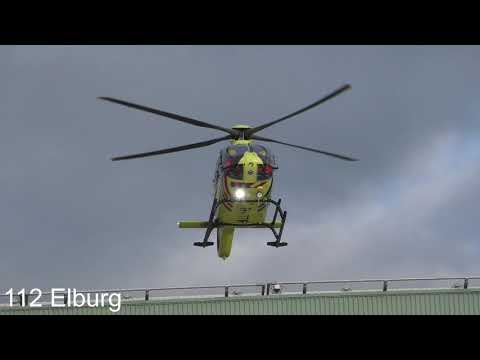 Lifeliner 1 PH-TTR land op het Isala ziekenhuis in Zwolle