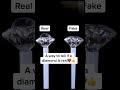 A way to tell if a diamond is real❤️❤️❤️