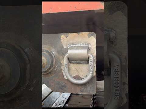 D-Ring Mount Install #welder #welding #steel #transport #haul