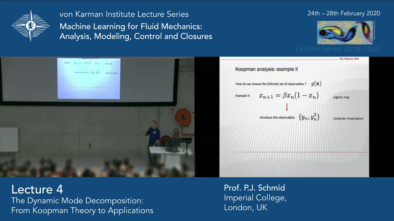 Dynamic Mode Decomposition from Koopman Theory to Applications (Prof. Peter J. Schmid)