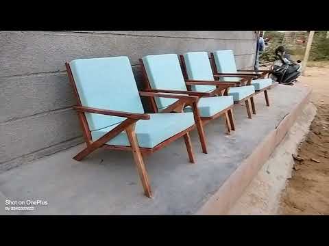 Wood white,black leather cafe dining chair, set size: single