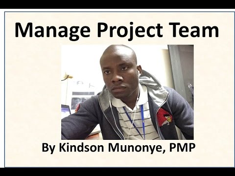 30 Project Human Resource Management Manage Project Team Video
