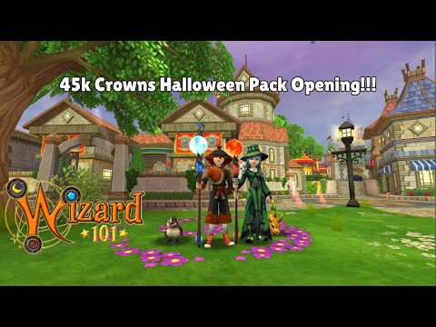 Wizard101- 45K Crowns Halloween Pack Opening