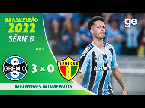 Gols e lances de Grêmio x Brusque