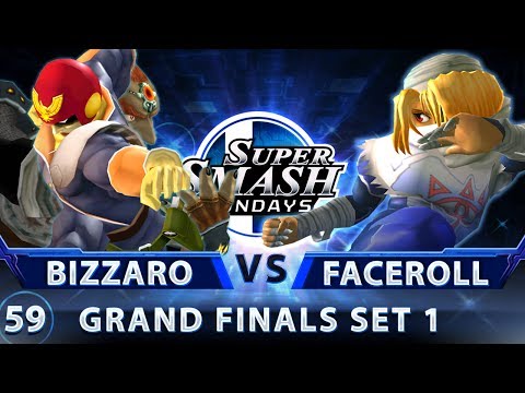 SSS 59 - Bizzaro Flame (Falcon/Ganon) vs. Faceroll (Sheik) - SSBM Grand Finals Set 1 - Smash Melee
