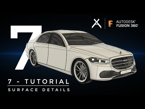 How to Model a Car in Fusion 360 | Tutorial 7 - Detail Surface | Step-by-Step (4K) #Fusion360