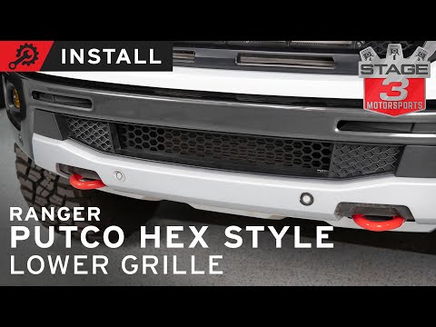 2019-2023 Ford Ranger Putco Hex Style Lower Grille Install