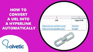 How to CONVERT a URL INTO a HYPERLINK AUTOMATICALLY ✅