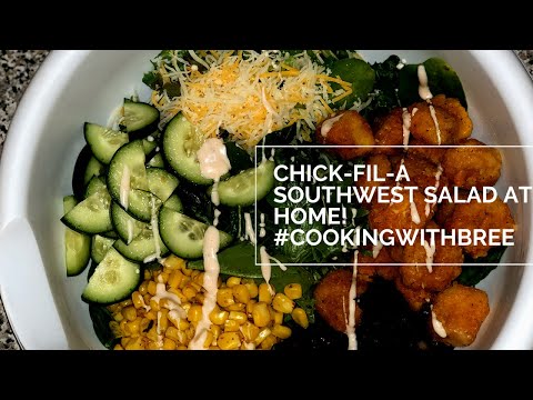 How I make my chick-fil-a Southwest salad at home | #cookingwithbree