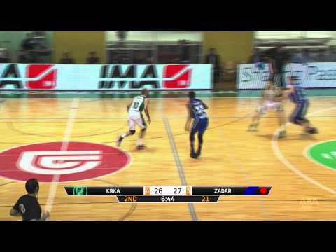 ABA Liga 2014/15, Round 23 match: Krka - Zadar (28.2.2015)