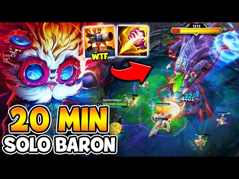 HEIMERDINGER JUNGLE IS A LITERAL CHEAT CODE! (SOLO BARON IN SECONDS)