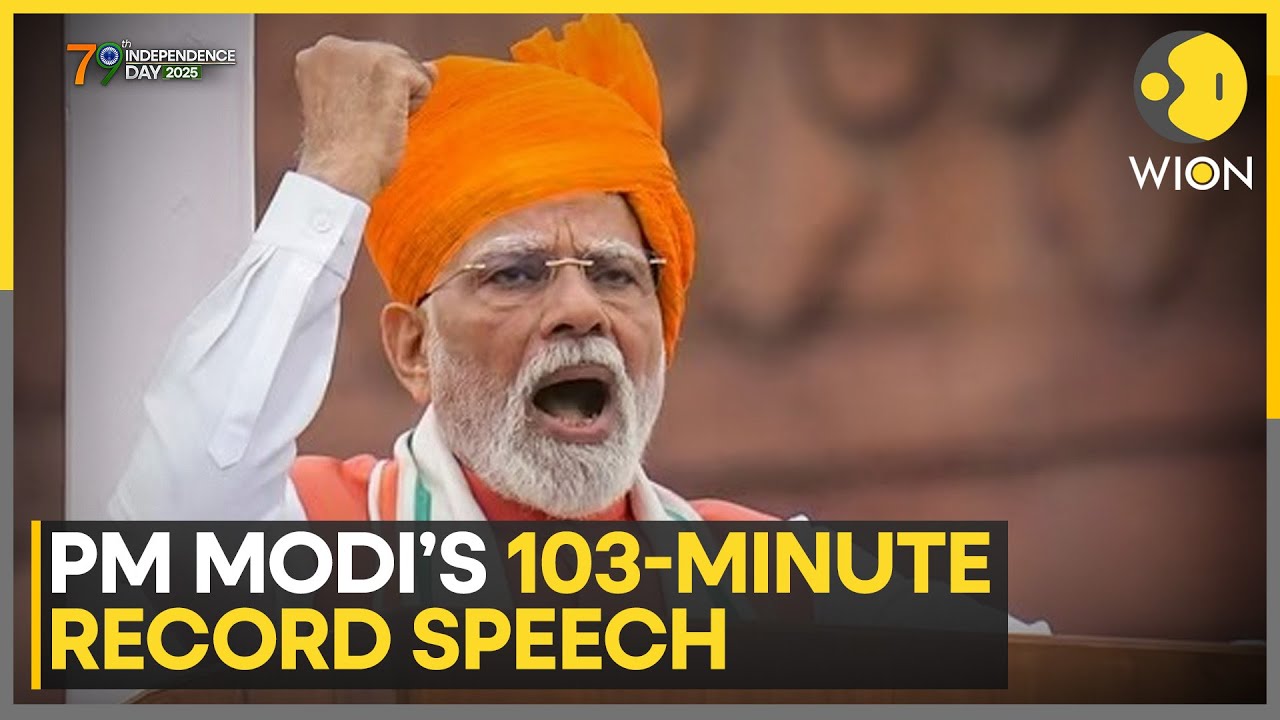 Independence Day 2025: PM Modi Delivers Record 103-Minute Speech | WION