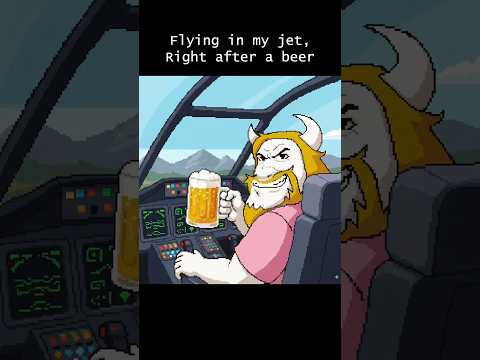 Asgore flies his private jet #undertale #deltarune #memes