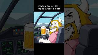 Cover art for Asgore flies his private jet
