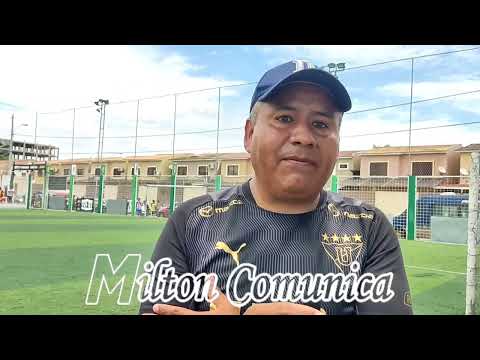 #MiltonComunica, Jorge Almagro DT. de las divisiones inferiores de LDU.Quito.
